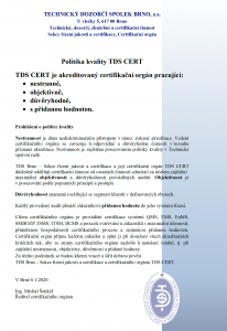 Politika TDS CERT_verze_2020